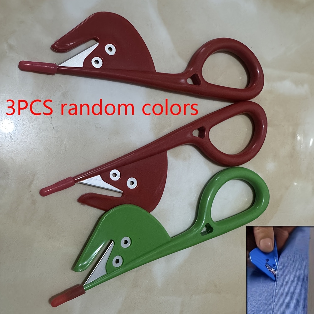 Embroidery Removal Tool - 3 adet Plastik Saplı Zanaat Iplik