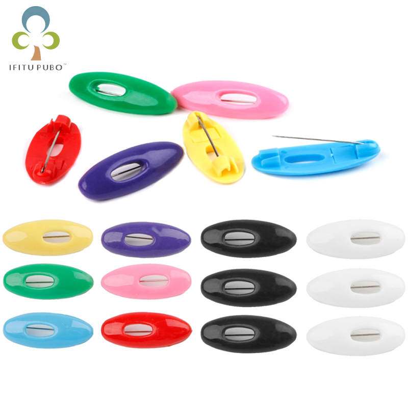 Embroidery Hijab - 12 adet plastik emniyet broş Pins