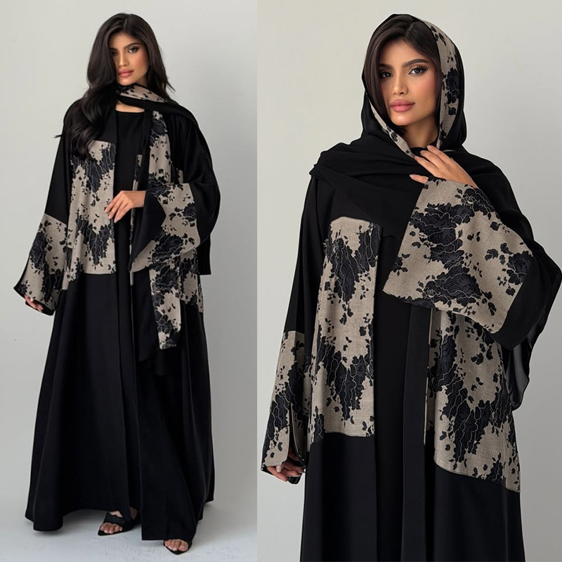 Embroidery Hijab - Kadınlar için Ramazan Bayramı Abayası, 2