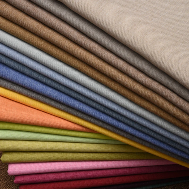 Linen Fabric Natural - Kalınlaşmış Pamuk Keten Kumaş Metre Tarafından