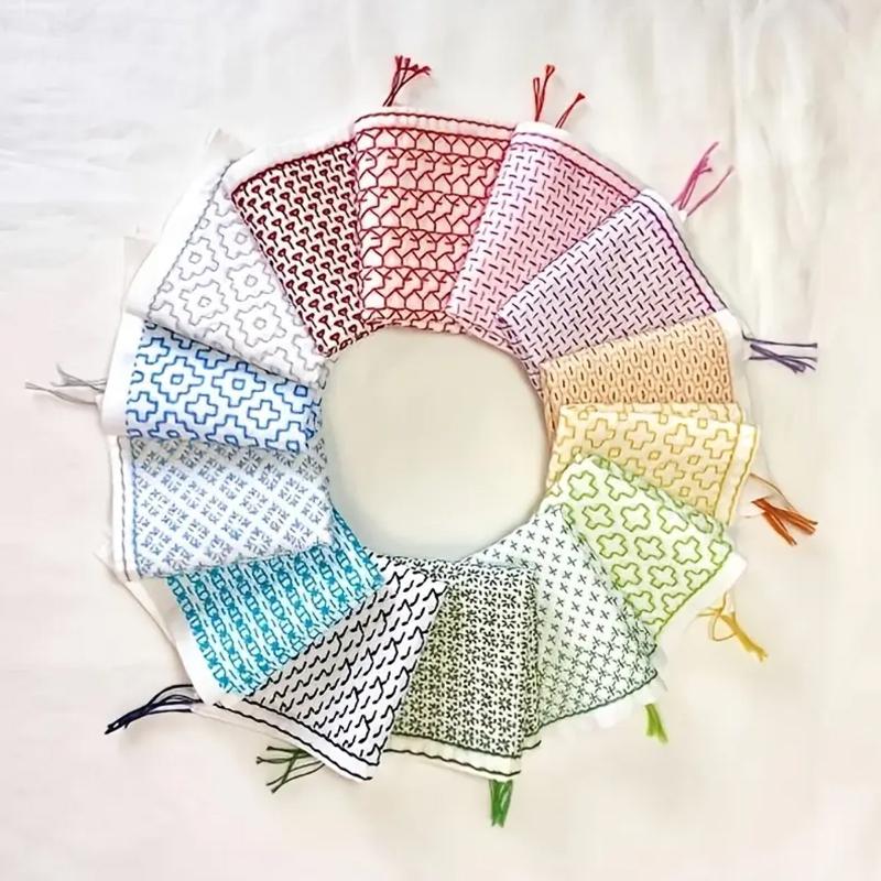 Embroidery Thread Yarn - 9/32 adet iplik ve iğneler denim