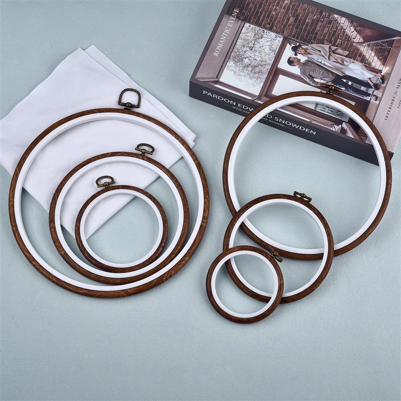 Yuvarlak Oval ahşap renk gerge - Embroidery Hoop Plastic incelemesi ve fiyatı