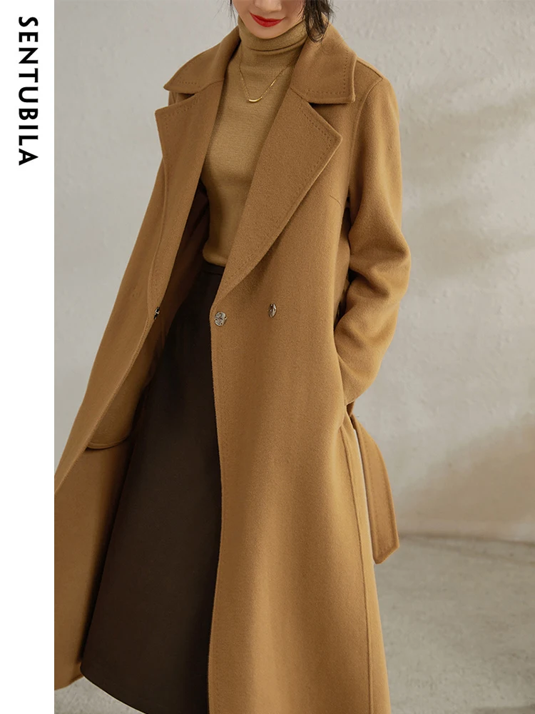 SENTUBILA 100% yün Wrap Coat 2 - Felt Sheet Wool incelemesi ve fiyatı