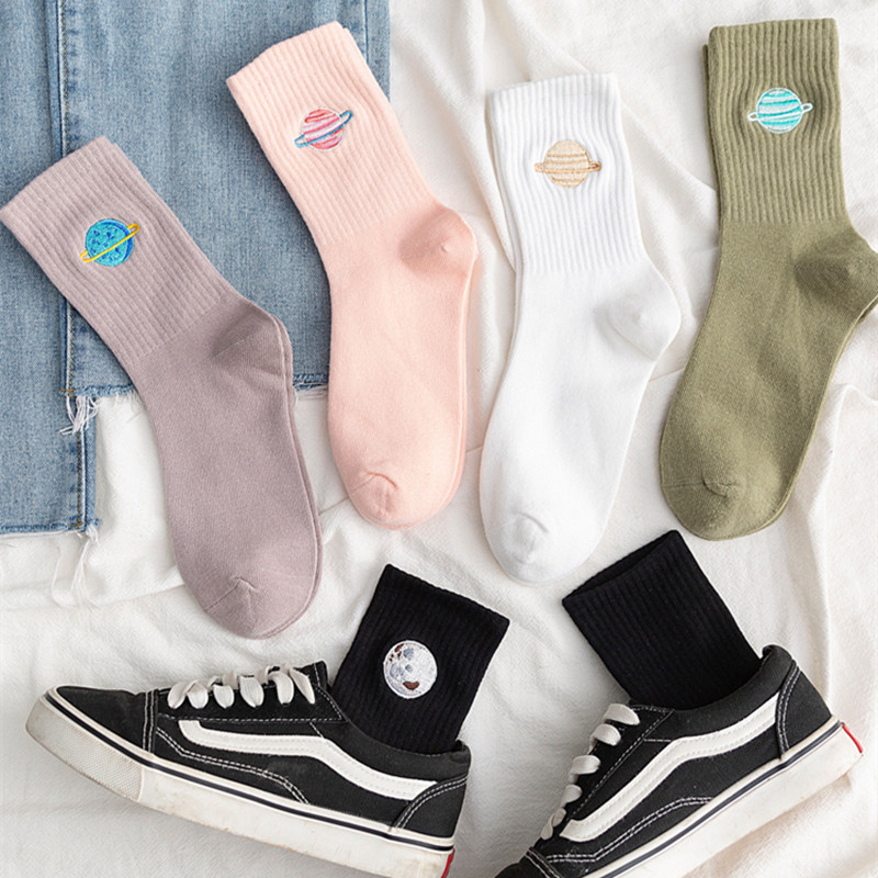 Kadınlar Her Mevsim Yeni Moda  - Embroidery On Socks incelemesi ve fiyatı