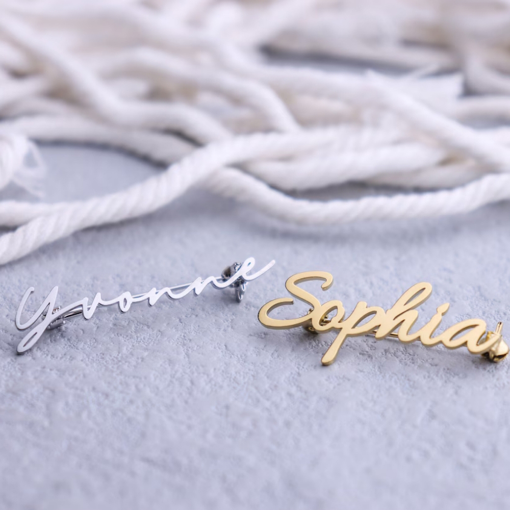 Kişiselleştirilmiş isim broş ö - Embroidery Initials incelemesi ve fiyatı