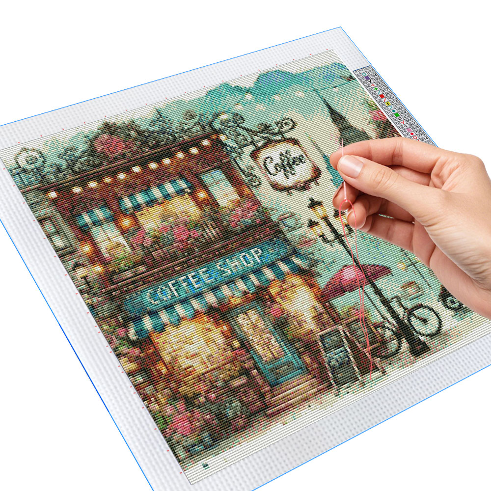 DIY Çapraz Dikiş Kahve Dükkanı - Embroidery X Pattern incelemesi ve fiyatı