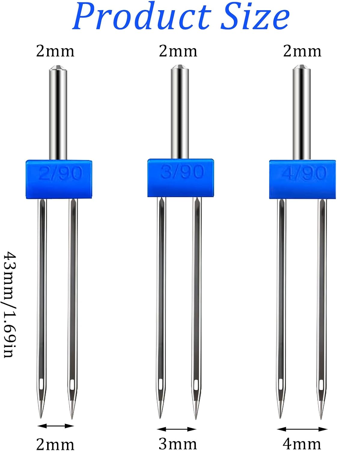 2 mm/3 mm/4 mm Çift İğne Seti, - Embroidery Needle incelemesi ve fiyatı