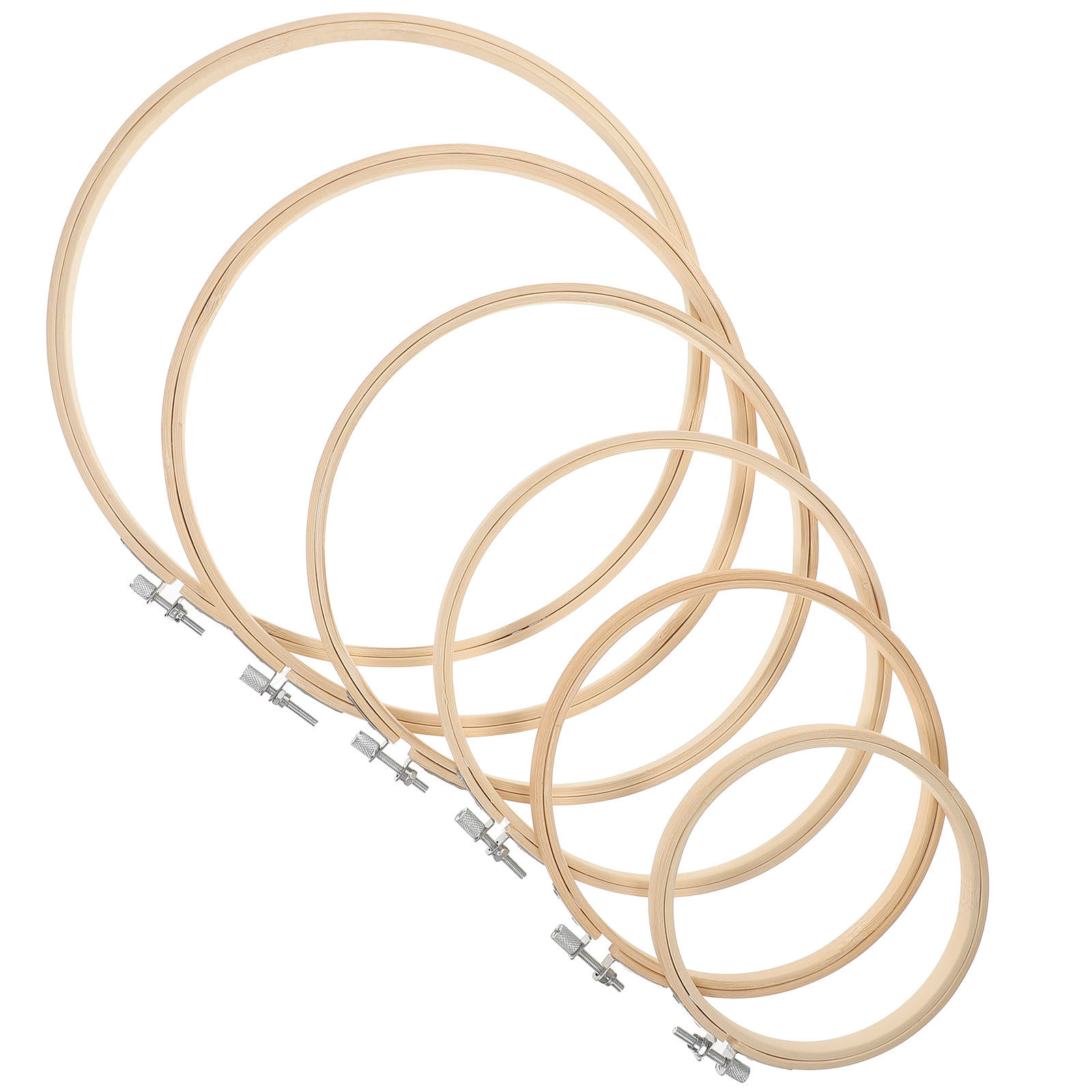 6 Adet Bambu Nakış Çemberi Set - Embroidery Hoop Plastic incelemesi ve fiyatı