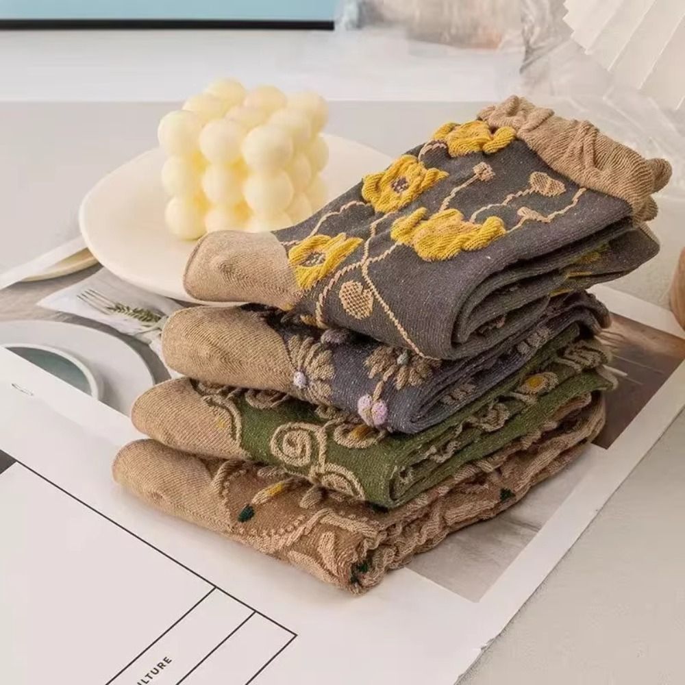 5 Çift Vintage Japon Çiçek Des - Embroidery On Socks incelemesi ve fiyatı