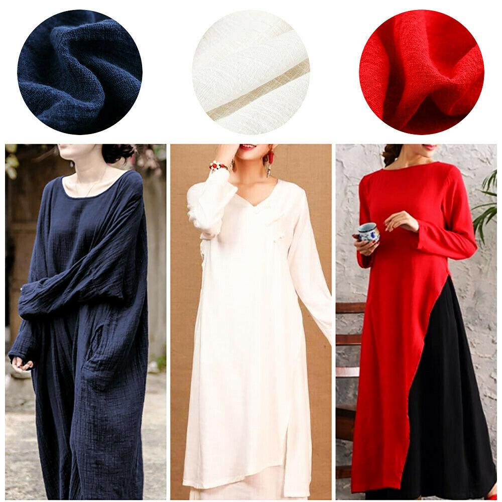 Renkli İnce Keten Pamuk Krep S - Linen Fabric Natural incelemesi ve fiyatı